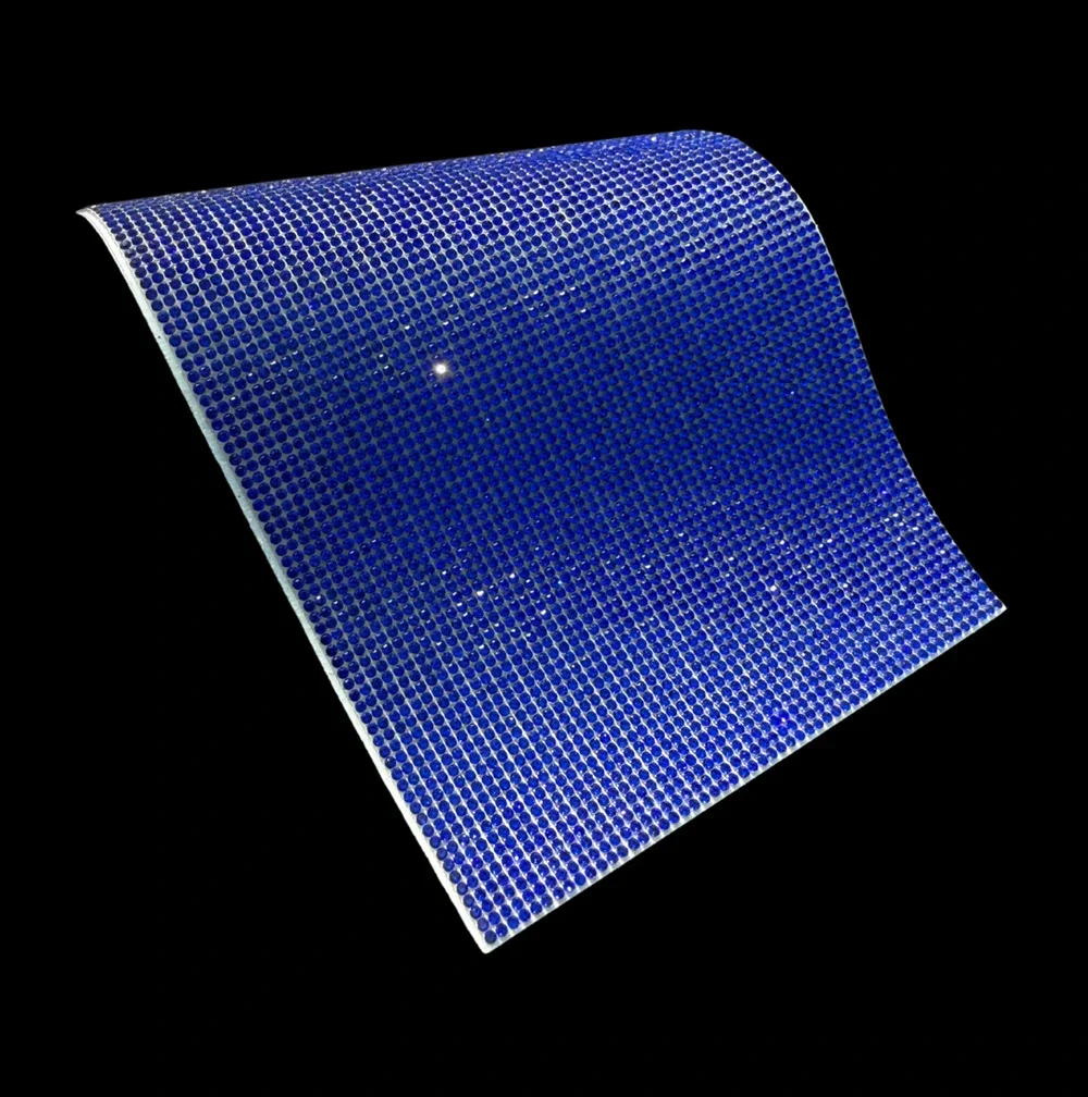 Royal Blue Self-Adhesive Rhinestone Sheet 8 x 4.75 Inch Bling Sparkle Craft
